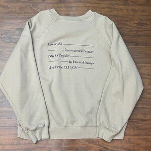 CLYQUE Tan Women's Sweatshirt Sz Medium/Large